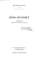 August Strindberg: Röda rummet (Swedish language, 1981, Almqvist & Wiksell)